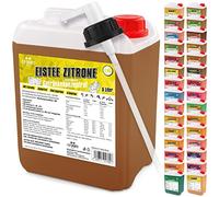 C.P. Sports Drink Syrup I Sciroppo senza zucchero per Vital Drink Tè FREDDO LIMONE con vitamine I Concentrato da mescolare con acqua per bevande sportive I 5 litro + dosatore a pompa
