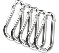 C.P. Sports Moschettoni 80 mm x 8 mm e 60 mm x 6 mm 1-60 Pezzi Moschettoni (8 x 80 mm, 5 Pezzi)