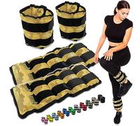 C.P.Sports paio di bracciali da polso e caviglia, 2X 0,5kg - 2X 1kg - 2X 1kg - 2X 1,5kg - 2X 2kg - 2X 2,5kg - 2X 3kg-2x 4kg-2x 5kg-2x 6kg - Pesi per braccia e gambe Fascia di peso (Coppia di 7,0 kg)