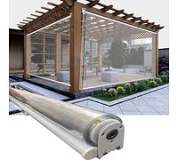 C PVC Outdoor Roller es - antivento plastica Bli per gazebo patio Pera - a prova di pioggia e polvere facile da inserire 165 x 260 cm - soluzione per la privacy del giardino