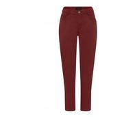 C.Ro - Pantaloni Rossi Suzanne con Dettaglio Zip - -Trousers -Donna -Marrone -S