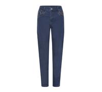 C.Ro - Pantaloni Suzanne con Dettaglio Zip - - Jeans - Donna - Blu - 2XL