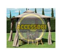 Giardini del Re Teli per Gazebo 3x3 mt Set da 4 Teli Laterali per Gazebo Eden colore Ecrù