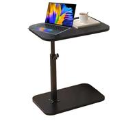 C-Shaped End Table, 360-Degree Rotating Side Table, Compact Space-Saving, Adjustable Height, Easy Mobility, Small Size, Living Room, Sofa, and Bedside Snack Time