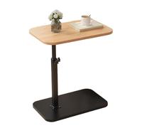 C-Shaped End Table, 360-Degree Rotating Side Table, Compact Space-Saving, Adjustable Height, Easy Mobility, Small Size, Living Room, Sofa, and Bedside Snack Time