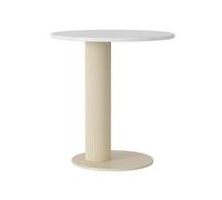 C Shaped Roman Column End Tables, Modern Living Room Sofa Side Table,Creative Balcony Rock Slab Small Round Table, Bedroom Nightstand