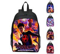 (C) Spider-Man: Across the Spider-Verse Zaino per bambini e bambine, borsa da viaggio per studenti