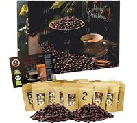 C&T XL Coffee Advent Calendario dell'Avvento Biologico/Fiera (Fagioli Interi) 2021 con 24 caffè biologici, rarità e di Commercio Equo e Solidale à 20 g + Sorpresa nel Calendario