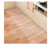 C Tappetino in vinile per cucina e ufficio 2, larghezza 1,5 m, lavabile, trasparente, tappetino protettivo per sedia, dimensioni 60 x 100 cm, resistente