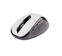 C-TECH WLM-02W mouse RF Wireless Ottico 1600 DPI Mano destra Nero, Bianco
