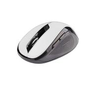 C-TECH WLM-02W mouse RF Wireless Ottico 1600 DPI Mano destra Nero, Bianco