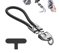 C to C 240w Charging Cable with Wearable Bracelet Design, Charger Type-C, 480mbps Data Transfer, Portable Fashion Fast Charger Cable, for Laptop, Tablet, Smart Phone Etc (Black-1,0.3m/11.81in)