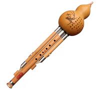 C Tono Giù B Brandelli Di Zucca Di Bambù Tono Flauto Strumento Musicale Che Suona Flauto Di Zucca Per Principianti Per Adulti E Bambini Hulusi Con Scatola Resistenza Al Colpo (Color : Brown_G-key)