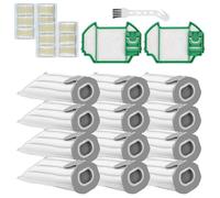 C-U 12 sacchetti folletto+ 2 Filtri Hepa +12 Profumi+1 Spazzolini Multiuso-Ricambi aspirapolvere compatibili con aspirapolvere per Vorwerk Folletto VK7 FP7 VK7S FP7S
