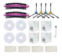 C-U Kit di accessori di ricambio per aspirapolvere robot per EUREKA J12 Ultra, 2 spazzola principale, 4 filtri, 4 panni, 4 sacchetti per la polvere, 4 spazzole laterali, 1 spazzola per la pulizia