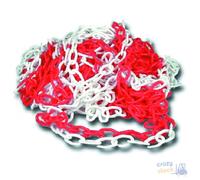 C.V.M.Srl Catena In Plastica Bianca-Rossa Mm 6 - Mt 25