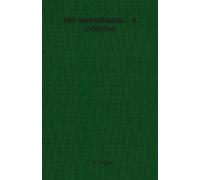 C.V. Vaidya The Mahabharata - A Criticism (Tascabile)