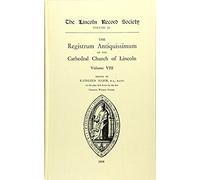 C W Foster Registrum Antiquissimum of the Cathedral Church of (Copertina rigida)