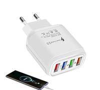 -C-Wandladegerät, C-Ladeblock | 5V3.1A 4-Port-Stromversorgungsadapter | -C-Ladeblock, kompaktes -Schnellladegerät, vielseitiges Würfelladegerät für Laptops, Mobiltelefone