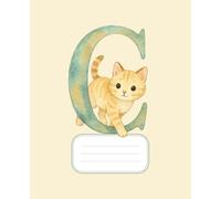 C - Wide Ruled Half Lined, Half Blank Exercise Book for Kids (Alphabet Collection)