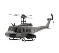 C032 RC elicottero, 1/48 UH-1 Prototipo Restauro, 6-Axis Gyro 6-Channel Aileronless Scale Stunt Helicopter, Brushless Motor, 13 Minuti Tempo di volo, Versione di Posizionamento Intelligente (2