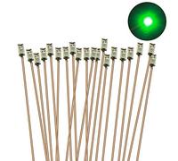 C0603G-20-EU - 20 LED SMD verde, modello 0603 + filo Cu, 20 cm