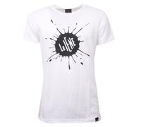 C0684 maglia uomo LE IENE bianco/nero t-shirt men