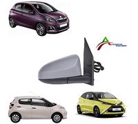 C1 2014> - 108 2014> - AYGO 2014> SPECCHIO RETROVISORE DESTRO ELETTRICO TERMICO 5 PIN CHIUSURA MANUALE COMPLETO DI VETRO CON CALOTTA DA VERNICIARE