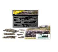 C1247 Woodland Scenics Stampo in gomma per creazione rocce con massimo realismo