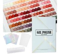 C12rtive Libro professionale con 480 colori per unghie, con 600 consigli per esercitarsi e 1-500 etichette numerate, slot pre-numerati, perfetto per saloni e uso domestico (cielo stellato)