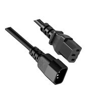C13 alla progettazione resistente alla fiamma di capacità del cavo di alimentazione del computer C14 250V 10A per i server e gli elettrodomestici industriale del cavo di alimentazione IEC PVC