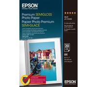 C13S041332 Epson Premium Semi-Gloss Photo Paper - A4 - 20 Fogli