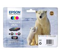Epson C13T26364010 Cartuccia a Getto d'Inchiostro 26Xl T2636 Claria Multipack 4, da 41.3 ml