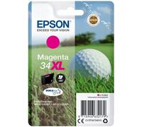 Epson 34 Serie Pallina da Golf, Cartuccia Originale Getto d'Inchiostro DURABrite Ultra, Formato XL, Magenta