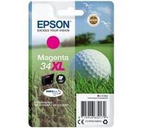 Epson 34 Serie Pallina da Golf, Cartuccia Originale Getto d'Inchiostro DURABrite Ultra, Formato XL, Magenta
