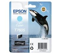 Originale EPSON Cartuccia inchiostro CIANO CHIARO T7605 Capacita': 259 ml