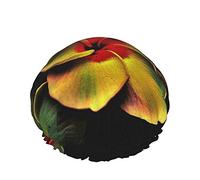 C1600 Hermosas mariposas Flor Multi funcional Doble capa Impermeable Gorro de baño Reutilizable Impermeable Salón de belleza Spa Gorro de baño para mujeres