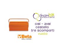 C19L - 2119L CESTELLO ESTENDIBILE A TRE SCOMPARTI IN LAMIERA VUOTO BETA