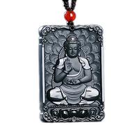 c1lint7785631 Amitabha (Infinite)) - Collana da donna con ciondolo in giadeone, 100% puro naturale, intagliata a mano, collana da donna o da uomo