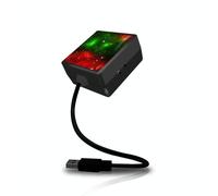 C208 5 V 0.1W IPX4 USB auto rotazione stella luci rosse verde stellato cielo atm