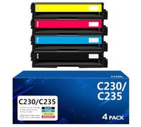 C230/235 Cartucce Toner compatibili C/Y/M/K per Xerox C230/C235 Stampante, Installazione Comoda, Pacchetto da 4,4PCS