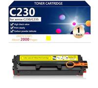 C230 Cartuccia Toner ad alta Capacità - 006R04391 006R04392 006R04393 006R04394 Compatibile con Cartuccia d'inchiostro per Xerox Black Yellow Cyan Magenta per C230 C235 Stampante,Yellow