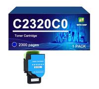 C2320K0 C2320C0 C2320M0 C2320Y0 Cartucce Toner Compatibili Per Lexmark C2325 MC2325 C2425 MC2425 MC2535 MC2640,Cyan-1 Pack
