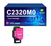 C2320K0 C2320C0 C2320M0 C2320Y0 Cartucce Toner Compatibili Per Lexmark C2325 MC2325 C2425 MC2425 MC2535 MC2640,Magenta-1 Pack