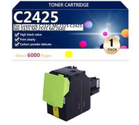C2425 Cartucce di Toner ad alta Capacità Compatibili per Lexmark C2325 MC2325 C2425 MC2425 MC2535 MC2640 Stampanti, Varie Specifiche Disponibili,Yellow