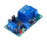 C25 12V Delay Trigger Relay Module, Normally Open Type Vibration-Activated Delay Switch Fits for for Arduino, Sensor Trigger Projects, Power-On Delay Timer Control