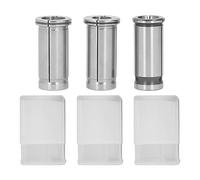 C25 Collet Set 16mm 18mm 20mm | High Carbon Steel CNC Tool Holder | Accurate Collet for Drilling/Engraving/Milling | 3Pcs Straight Shank Collets with Storage Tubes