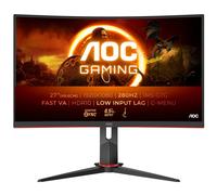 AOC Gaming Monitor C27G2Z3/BK 27 pollici Curvo 1920x1080, FHD, 280Hz, Fast VA Panel, 1ms GtG, Height Adjustment, (HDMI2x 2.0 DP 1x 1.4) HDR10, FreeSync Premium, Nero/Rosso