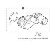 C2C23804JLR TUBO ENTRATA ACQUA JAGUAR ORIGINALE 2.7 Litri turbo diesel - S-TYPE