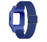 C2D JOY Cinturino elastico in nylon compatibile con orologio Garmin Vivofit Jr 3, regolabile, elastico sportivo, colore blu notte